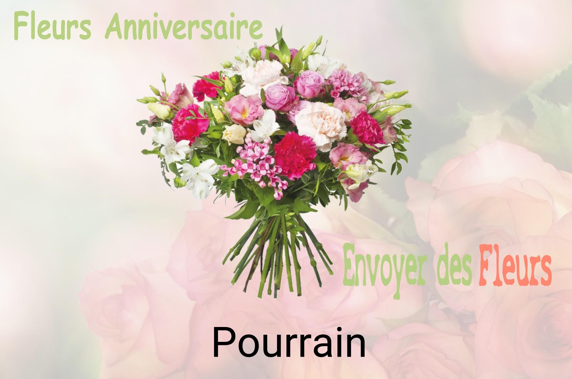 Bouquet de fleurs d’anniversaire livré à Pourrain
